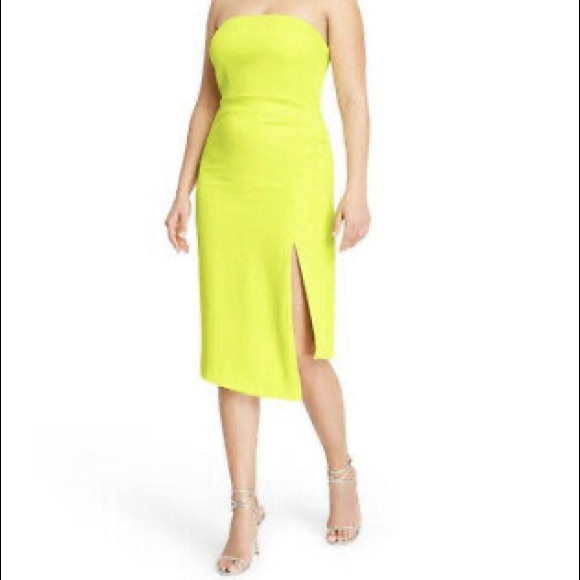 Cushnie Dresses & Skirts - Lime Green Strapless Dress
